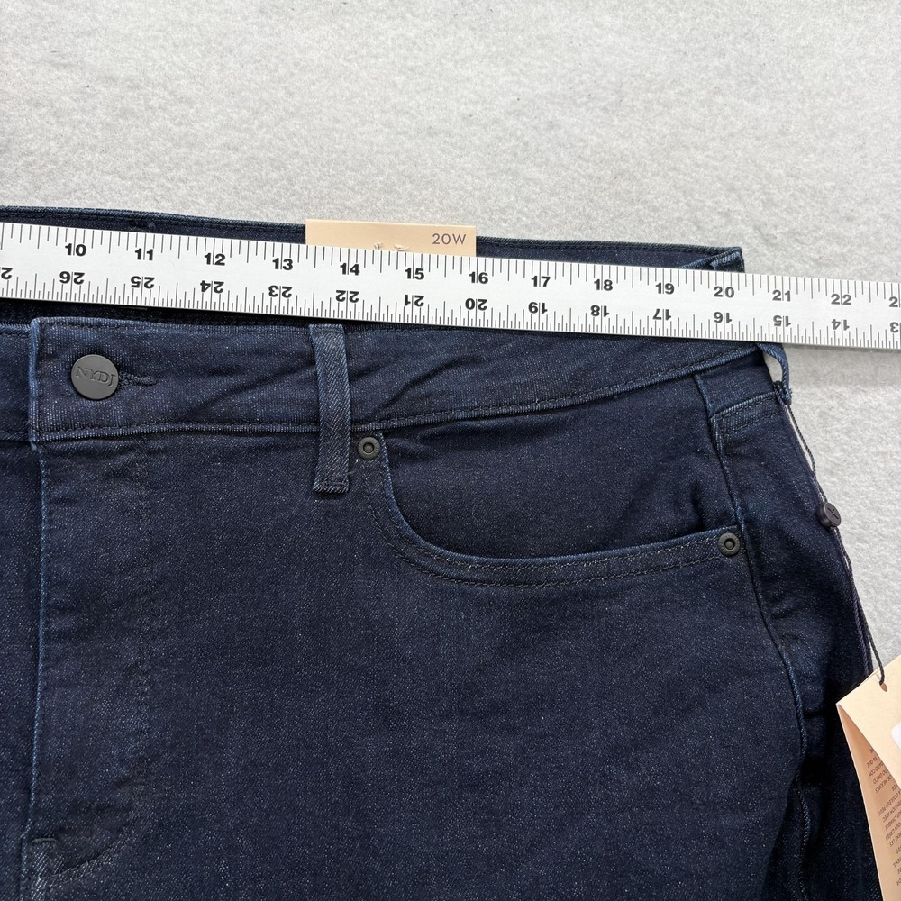 NYDJ Marilyn Straight Jeans Womens 20W Blue Rinse High Rise Stretch Lift Tuck - Picture 5 of 11